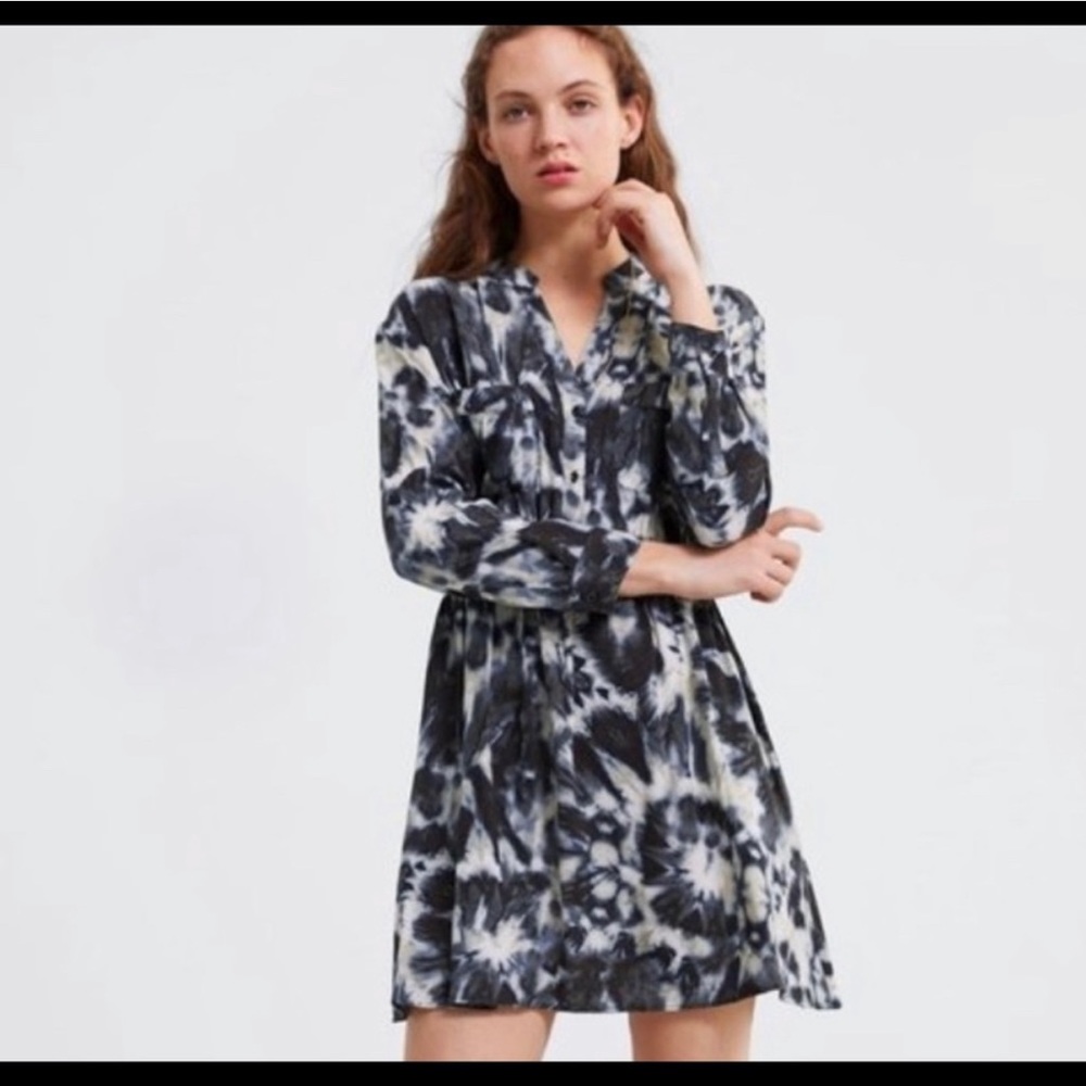 Zara Tye Dye Mini Dress